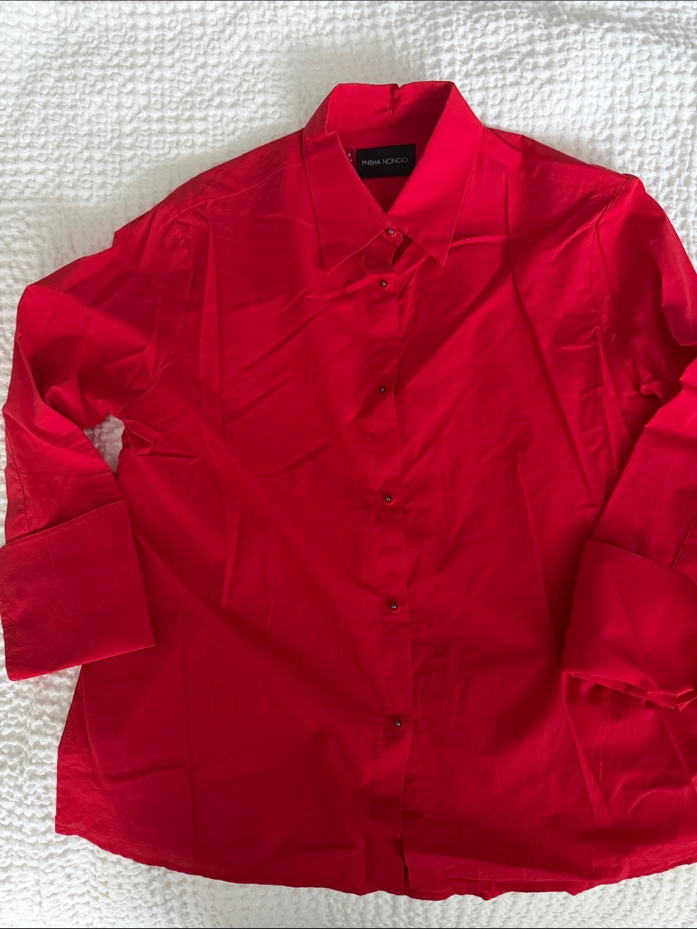 Women’s tailored all-cotton Vibrant Red Dress Shirt